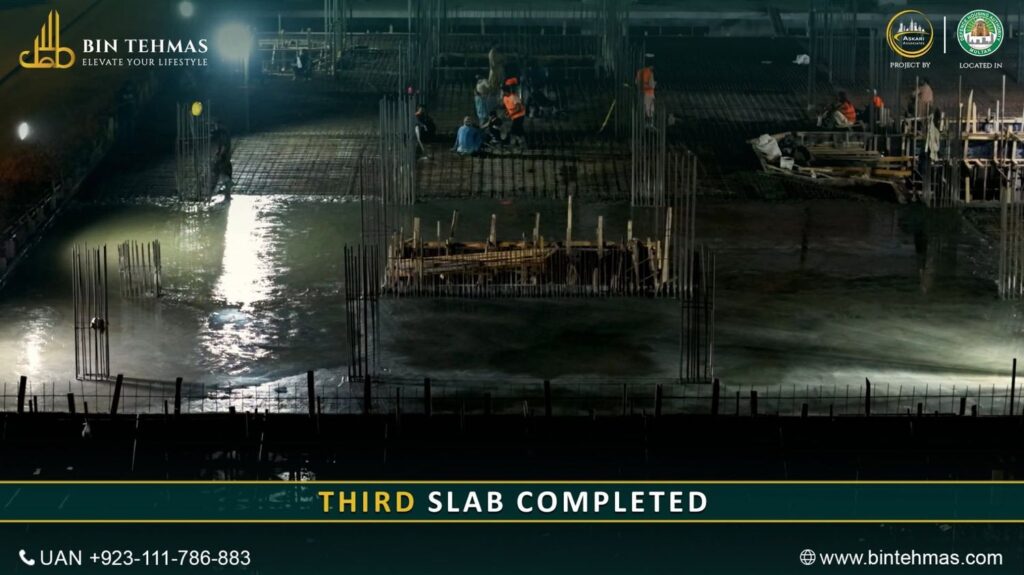 Bin Tehmas Reaches Another Milestone 3rd Slab Concrete Pouring Completed 7