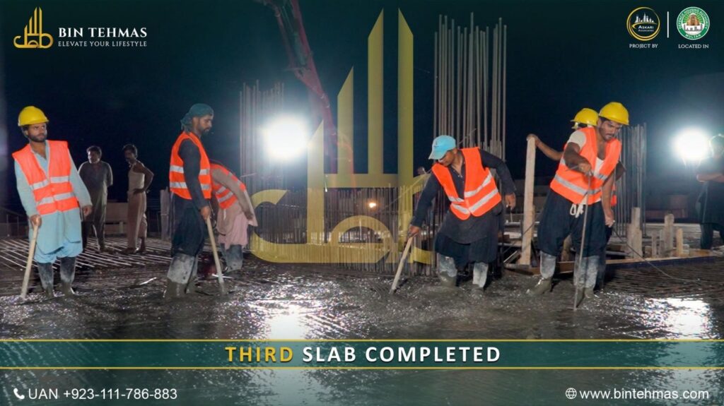 Bin Tehmas Reaches Another Milestone 3rd Slab Concrete Pouring Completed 9